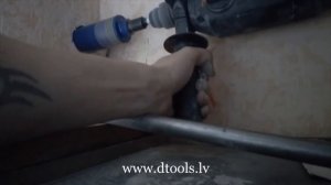 Сверление бетона коронкой  Distar DDS W Concrete X  для закладки магистрали кондиционера