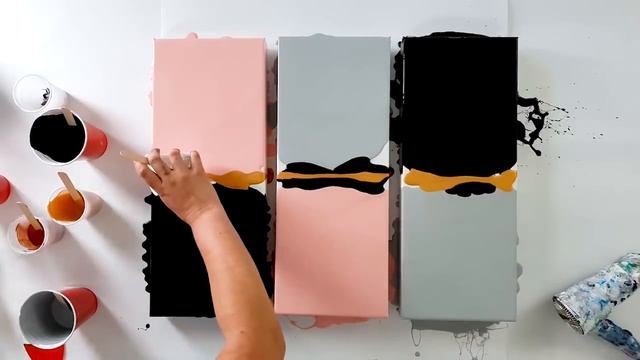 10 AMAZING Acrylic Pour Paintings - Pretty with Pink / Satisfying Art video смотреть онлайн