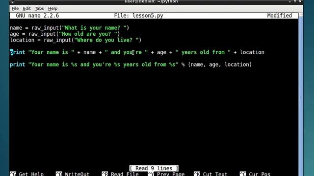 Python Series: Lesson 5 - Accepting User Input смотреть онлайн
