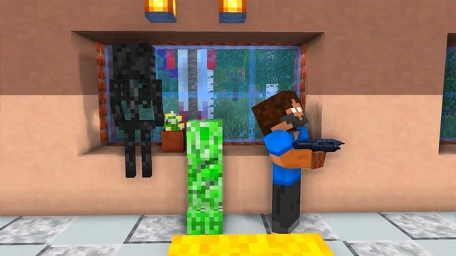 Monster School : SIREN HEAD ATTACK THE MONSTERS - Minecraft Animation смотреть онлайн