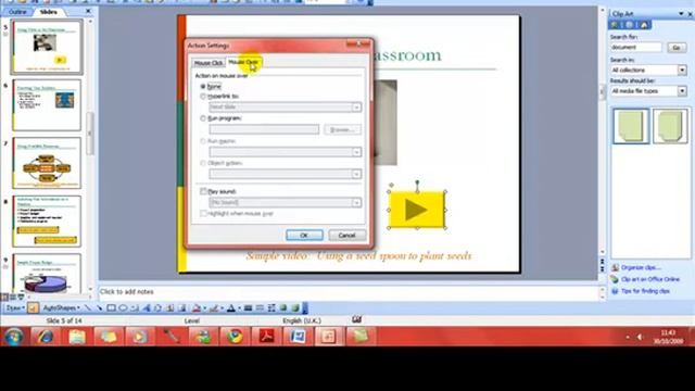 AM 6.6.1.2 Action buttons PowerPoint 2003 смотреть онлайн