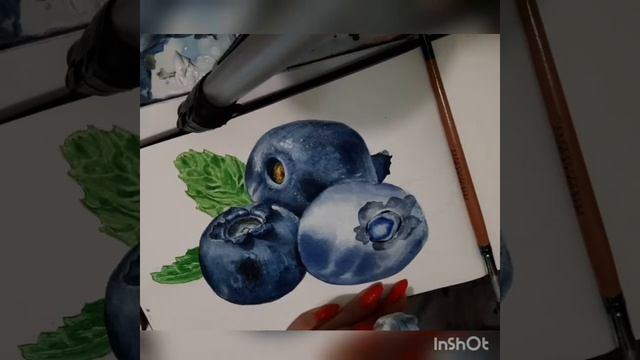 Черника акварелью смотреть онлайн