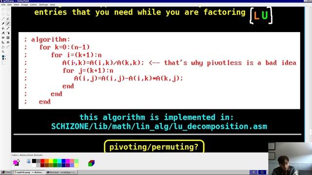 LU decomposition in x86 assembly | SCHIZONE EP-18 смотреть онлайн