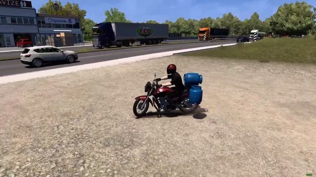 ETS2 1.49 ☆ Motosiklet Modu (Honda Titan 2008) смотреть онлайн