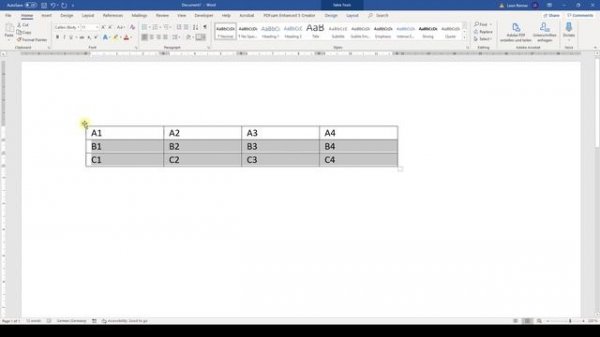 How to EXACTLY Change the Table Size in Word (row height, column width) in 1 MINUTE