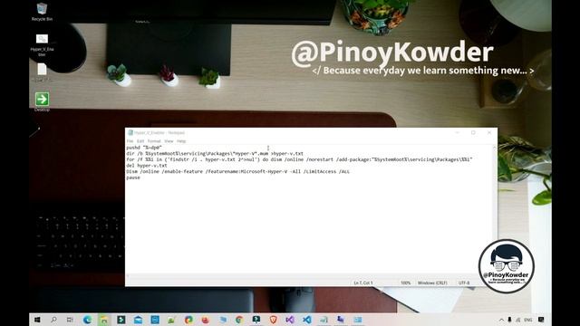 「PinoyKowder」 → How to install Hyper-V in Windows 10 Home смотреть онлайн