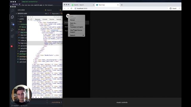 Build the Spotify UI in React.js | Part 1 - Setup and basic styling смотреть онлайн