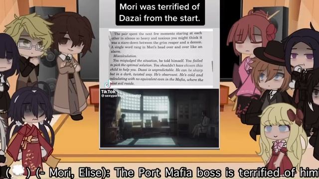 bsd (ada + pm) react to dazai’s past and soukoku partnership // part 1 смотреть онлайн