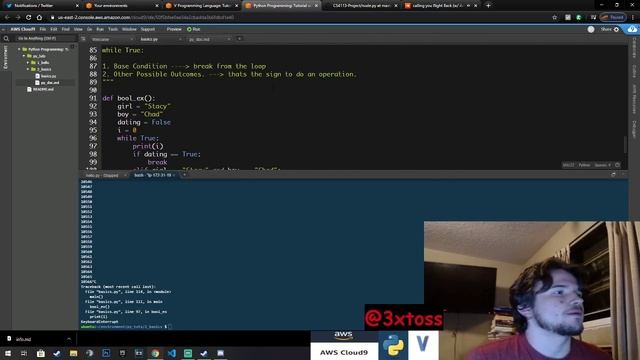 Python Development With AWS Cloud9: Stacy and Chad Boolean Example смотреть онлайн