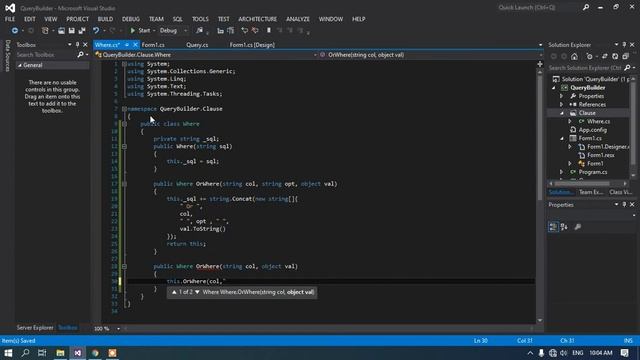 How To Create Sql Query Builder in C# - SQL Where Clause Operator Or смотреть онлайн
