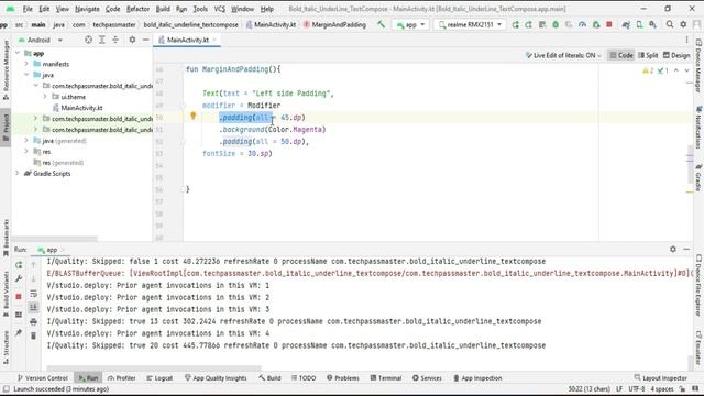 Jetpack Compose Padding and Margin | Set Padding & Margin in Android смотреть онлайн
