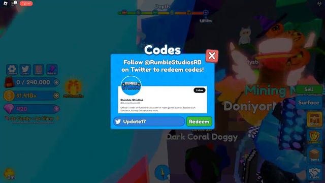 Коды на Хэллоуин в Mining Simulator 2! смотреть онлайн
