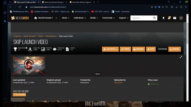 MORTAL KOMBAT 1: ATOM EVE E INVENCÍVEL MODS PC (COMO INSTALAR)! смотреть онлайн