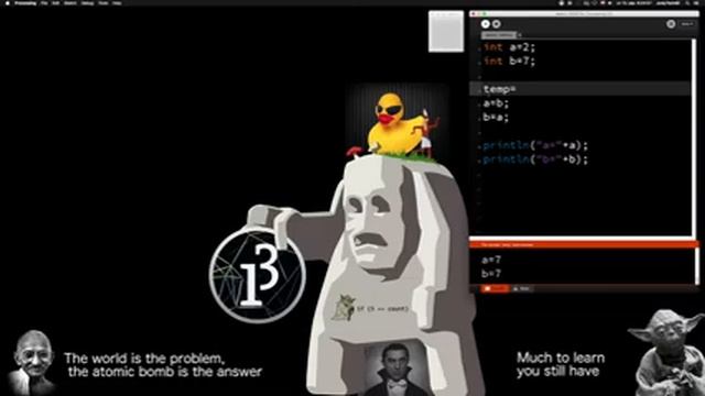 ☕️ 74.časť ☞Výmena hodnôt 2 premenných ║Java Processing pre začiatočníkov║ Programovanie s Yetim смотреть онлайн