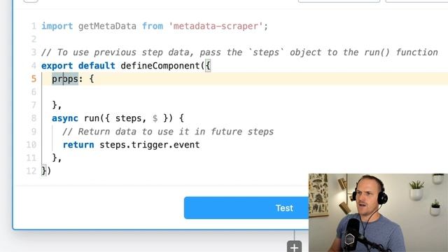 Scraping URL metadata with an NPM package in a Node.js code step смотреть онлайн