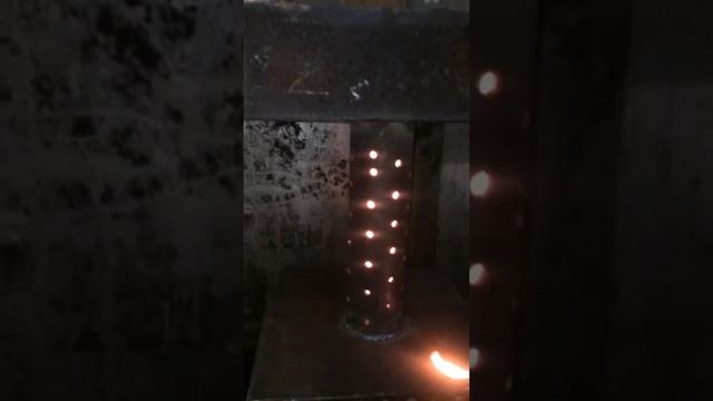 Как работает печка на отработанном масле смотреть онлайн