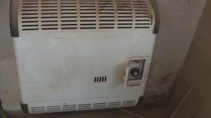 Газовый конвектор в столярной мастерской. Gas convector in wood work room