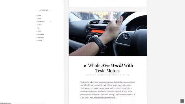 Grateful - Personal Blog WordPress Theme смотреть онлайн