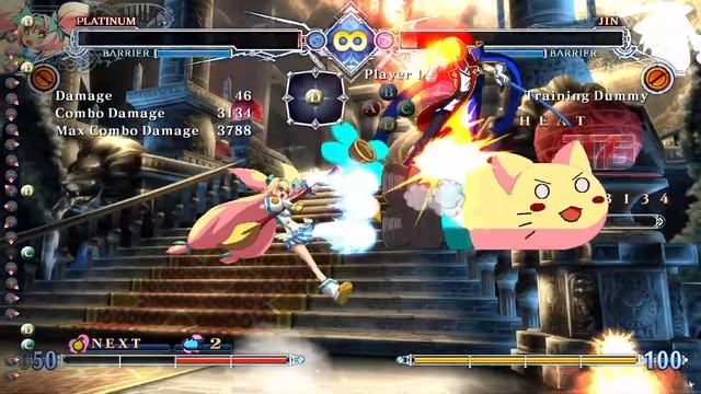 Platinum the Trinity style combo | BlazBlue Central Fiction смотреть онлайн