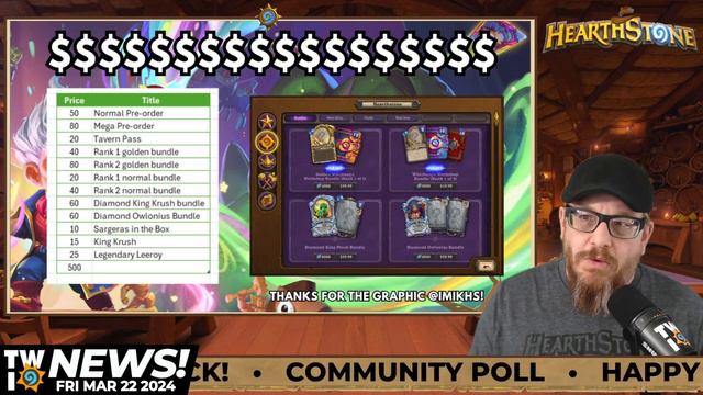 Is Whizbang's Workshop TOO EXPENSIVE?!! This Week in Hearthstone News! смотреть онлайн