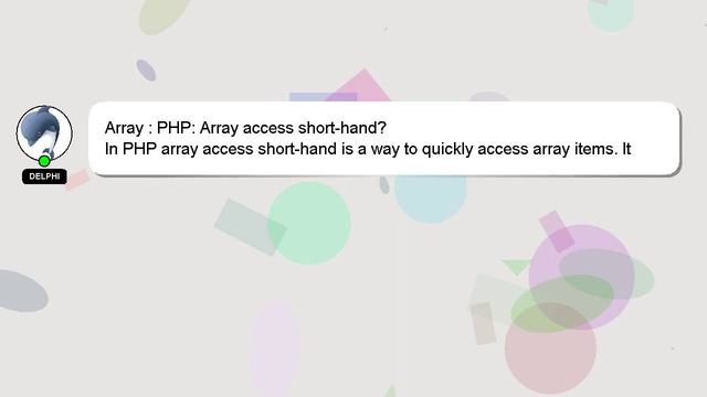 Array : PHP: Array access short-hand? смотреть онлайн