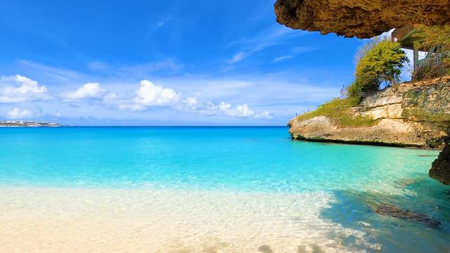 Beach Perfection: 3 Hours of Blue Waters & Relaxing Wave Sounds (4K Video) смотреть онлайн