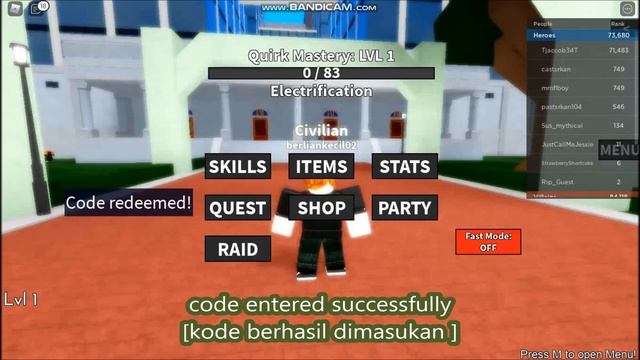 NEW UPDATE CODES [CODE] ALL CODES! My Hero Mania ROBLOX | March 1 2022 смотреть онлайн
