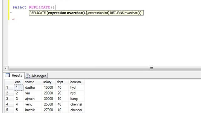 replicate function in sql server 2008 with example смотреть онлайн
