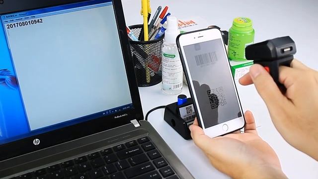 NETUM Bluetooth Ring Scanner mini Wearable Finger Scanner with Replace Battery chaging base смотреть онлайн