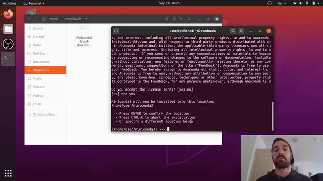 Miniconda Installation - Linux смотреть онлайн