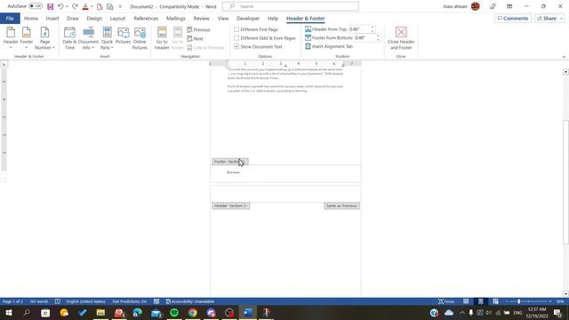 How To Have Different Footers On Each Page Ms Word Tutorial смотреть онлайн