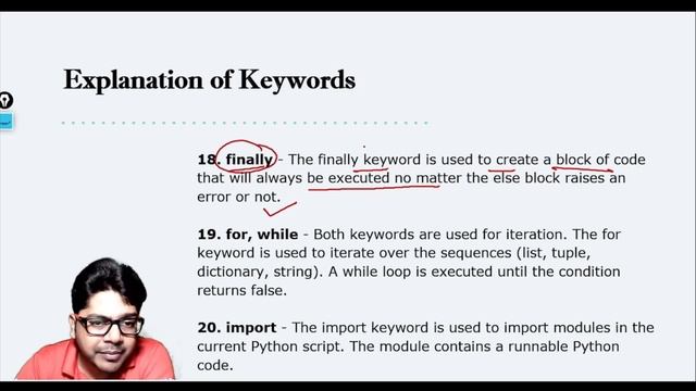 Lesson 6 Python Keywords and Literals | Python Keywords Explanation смотреть онлайн