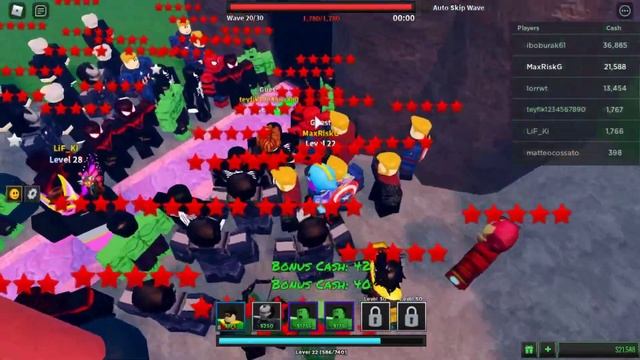 Roblox Защита башни супергероя 6 как прокачается до 21 уровня в Superhero Tower Defense codes смотреть онлайн