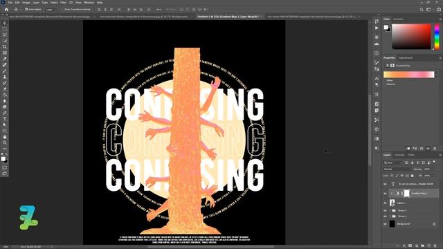 T-Shirt Design Confusing - Tutorial Photoshop CC 2020 смотреть онлайн