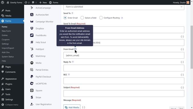 Enabling Notifications with Gravity Forms смотреть онлайн