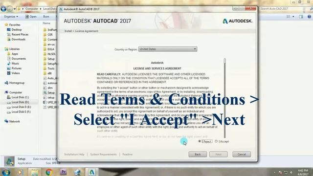 How to install AutoCAD 2017 in Windows 7 (English) in few easy steps смотреть онлайн