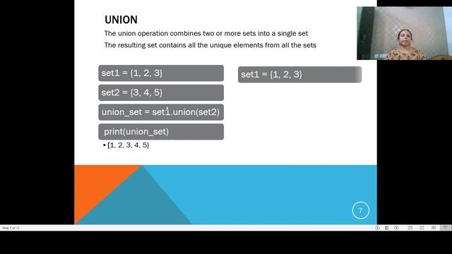 Sets and its operations in Python смотреть онлайн