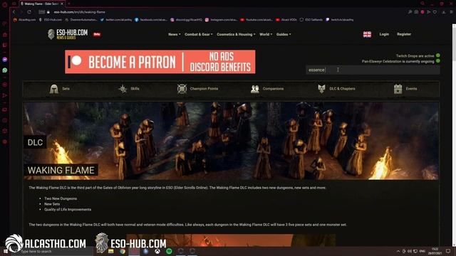 Grisly Gourmet Set ESO - New Medium Armor Set ?Waking Flame DLC? смотреть онлайн