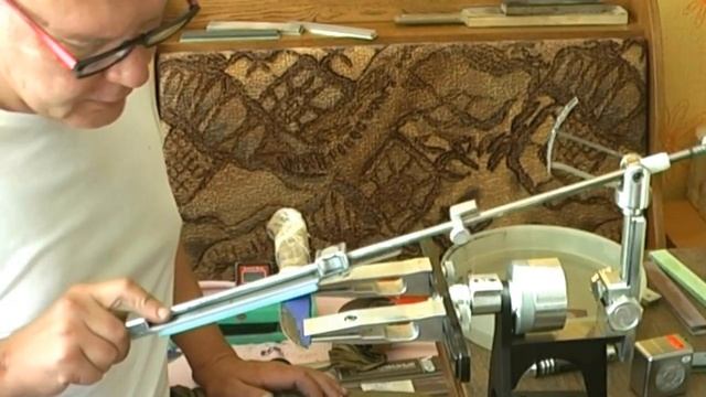 Заточка мозаичного дамаска на Шептон Про. Точилка Профиль К03 смотреть онлайн