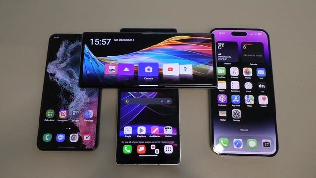 Samsung Galaxy S22 vs LG Wing vs iPhone 14 Pro Max Bootanimation смотреть онлайн