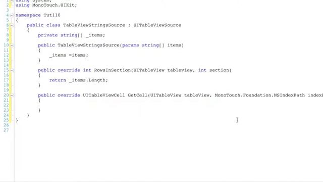 Monotouch: List strings in a UITableView смотреть онлайн