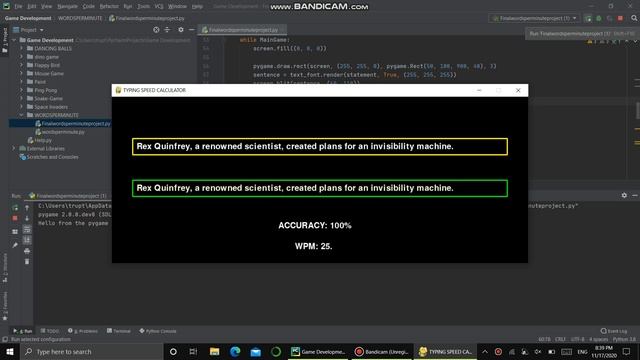 Preview of my game- Typing Speed смотреть онлайн