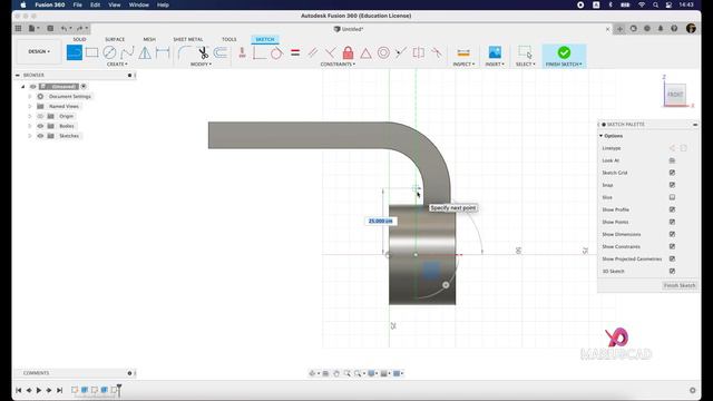 Fusion 360 | Tutorial for Beginners | Exercise 8 смотреть онлайн
