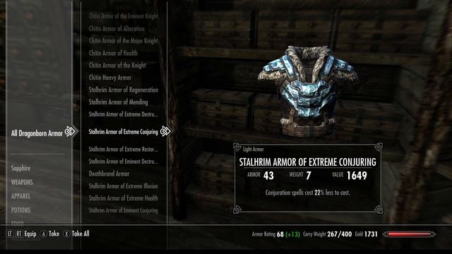 Stalhrim Armor of Extreme Conjuring (Light Armor) смотреть онлайн