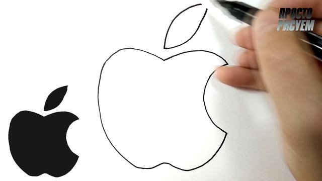 Как нарисовать логотип Apple смотреть онлайн
