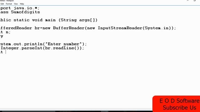 Java Program(Find the Sum of digit of number ) смотреть онлайн