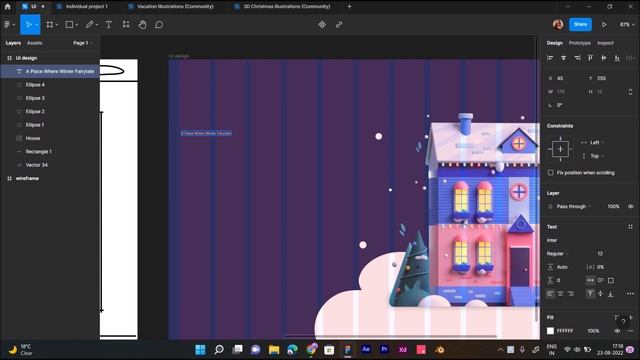 Design Wireframe To Landing Page in Figma смотреть онлайн