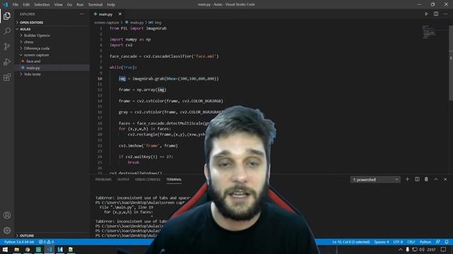 Python OpenCV - Como capturar a sua tela em tempo real! - How to capture screen with python opencv смотреть онлайн
