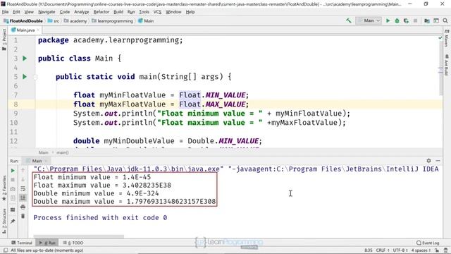C @ 11 float and double Primitive Types смотреть онлайн