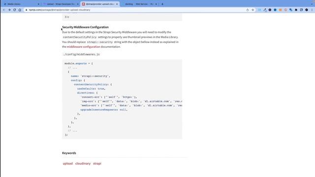 Strapi Cloudinary: upload provider configuration (Strapi v4) смотреть онлайн